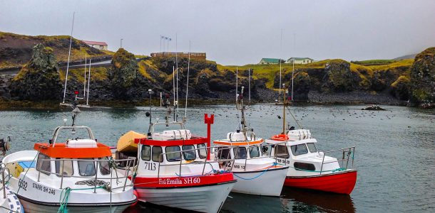 Fishing Boats in Iceland Harbour