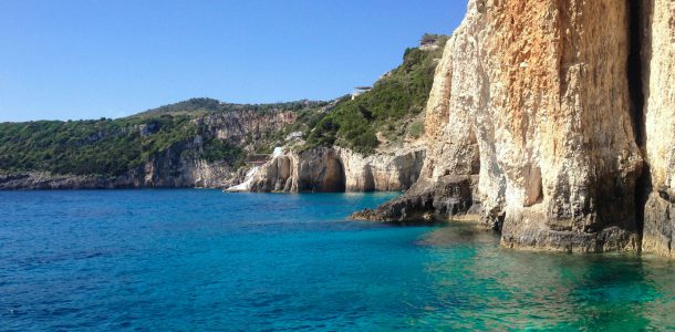 The Cliffs And Water Of The Island Of Zakynthos