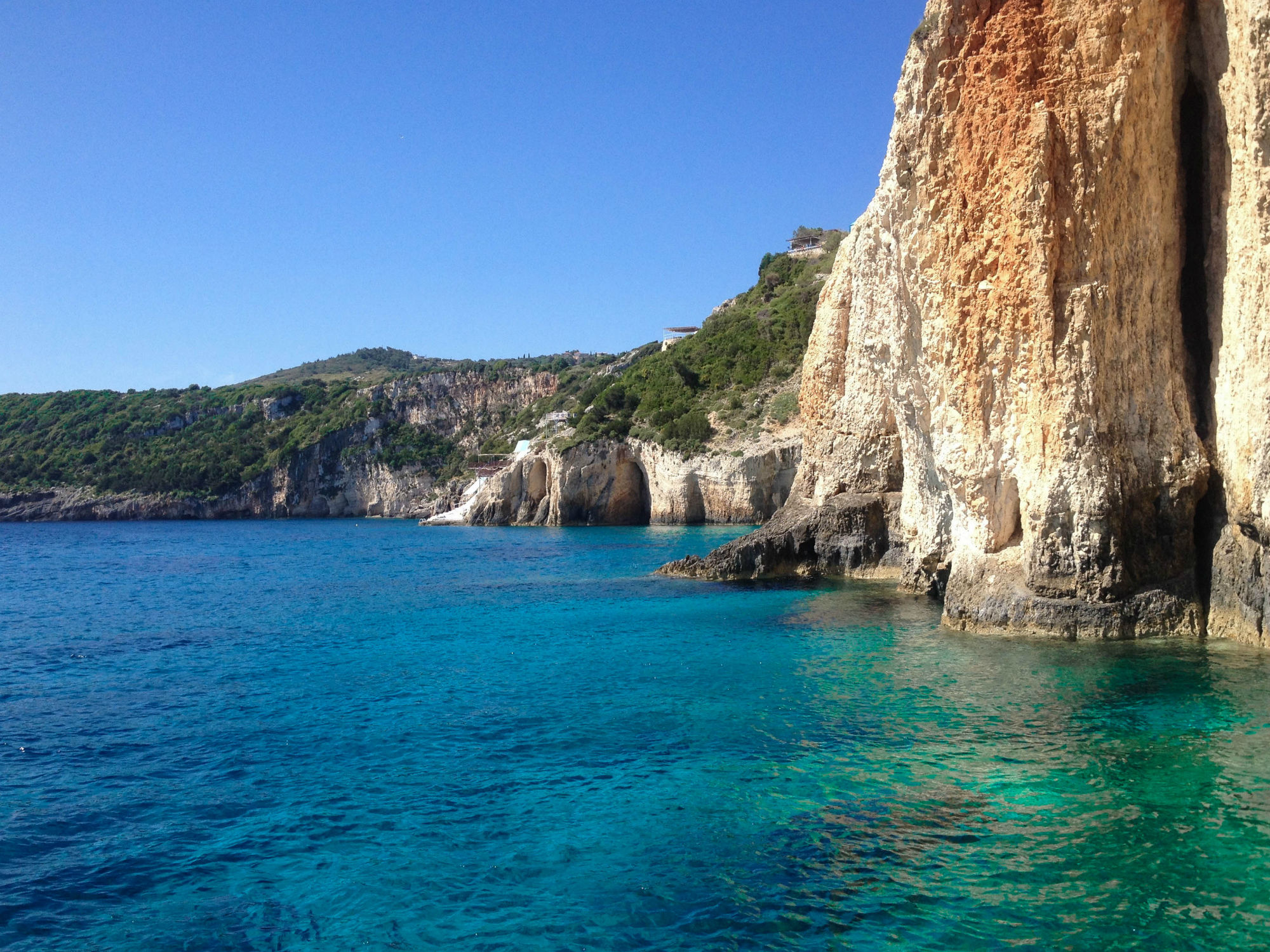 The Cliffs And Water Of The Island Of Zakynthos